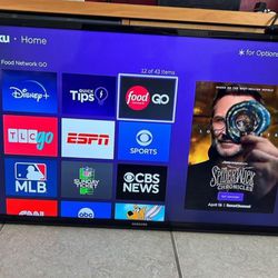 39 inch full HD tv with Roku smart tv stick