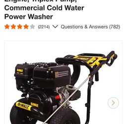 Dewalt 4400 pressure washer