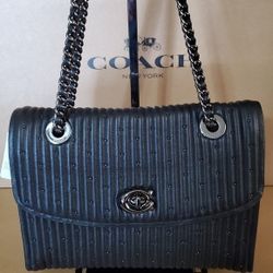 Coach Crossbody Coach Parker With Quilting and Rivets

