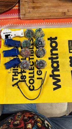 Beyblade Lot with Launchers and Rip Cord
