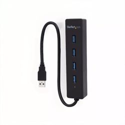 StarTech 4 Port Portable SuperSpeed USB 3.0 Hub with Built-in Cable