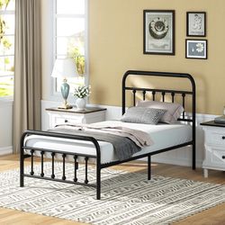 Twin Sized Bed Frame & Foam Mattress