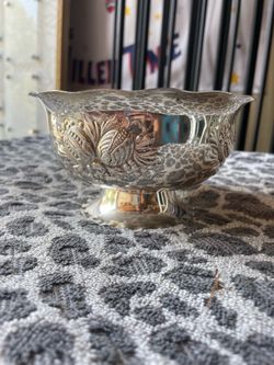 Vintage silver candy dish
