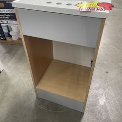 19 in. Single Sink Pearl Gray Bath Vanity with White Cultured Marble Top (Assembled)