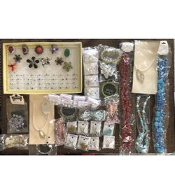 100 Plus New Fashion/Costume Jewelry-Good For Birthday Party Or Resale NOS