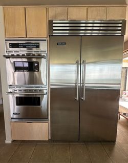 VIKING APPLIANCES Double Oven Cooktop Microwave Ice Maker Mini Fridge