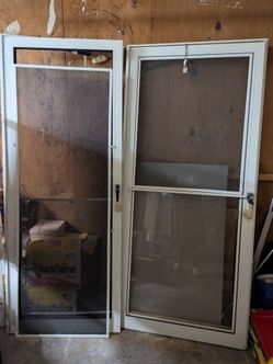 Front glass doors