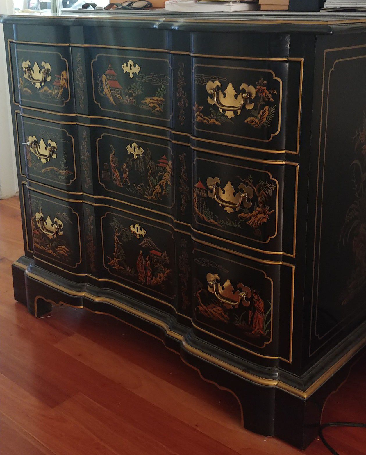 Antique Hand Painted Cabinet