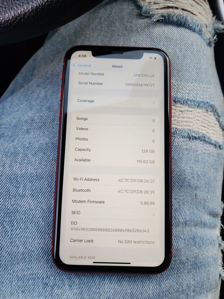 IPhone 11 Good Condition No Scratches Or Cracked Battery Health 84 Unlock For any Carrier Clean imei 128Gb