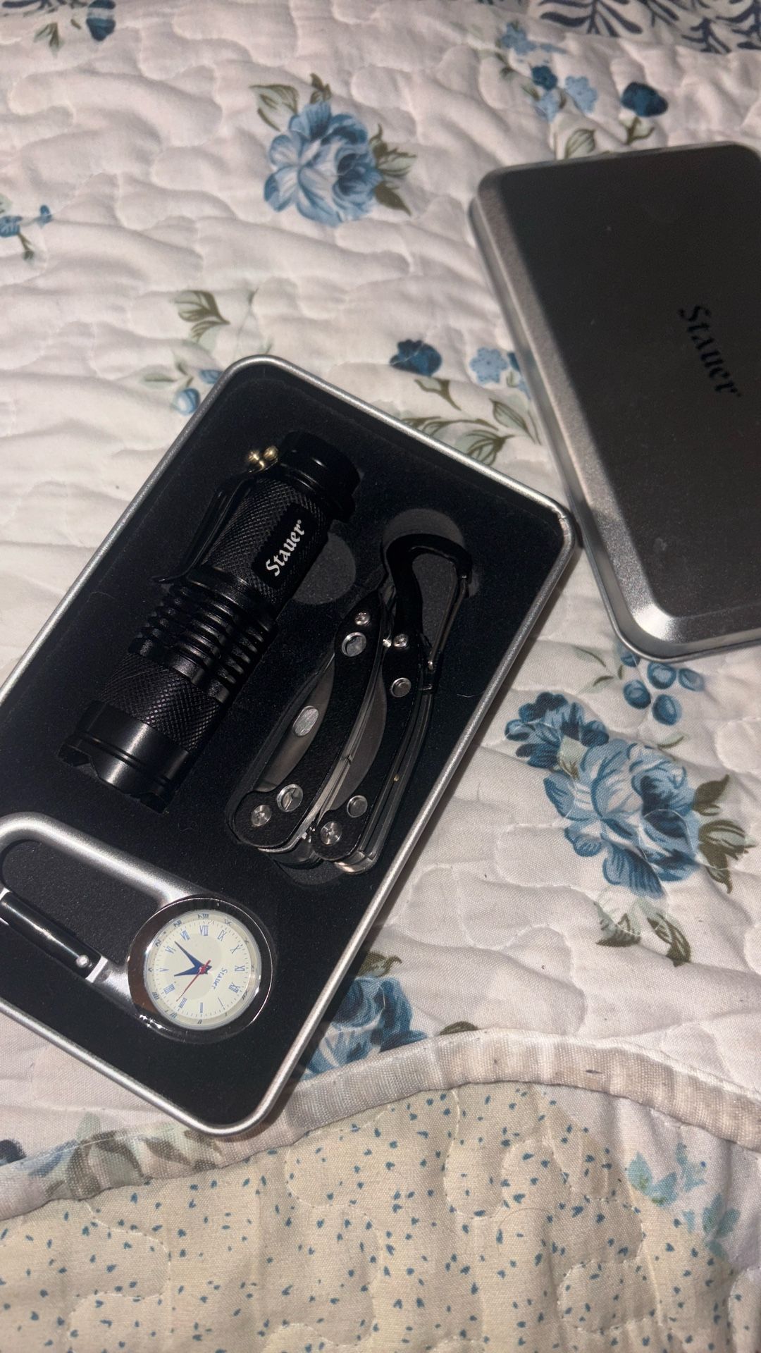 Compass, Flashlight, Knife Survival Kit