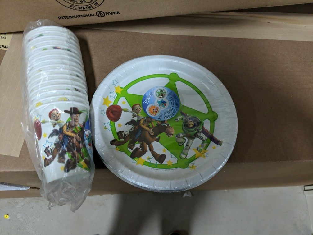 Toy Story Paper Cups/Plates