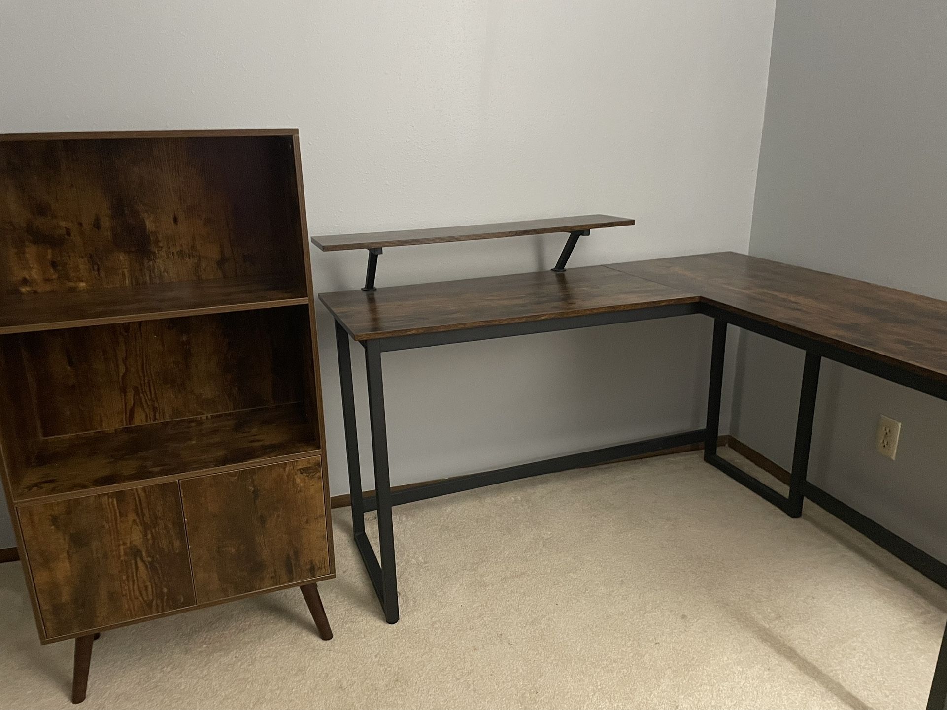 Desk And Shelf