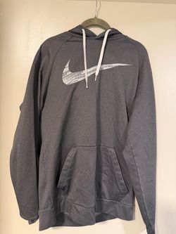 Nike Dri-Fit Pullover Hoodie Gray Medium Men
