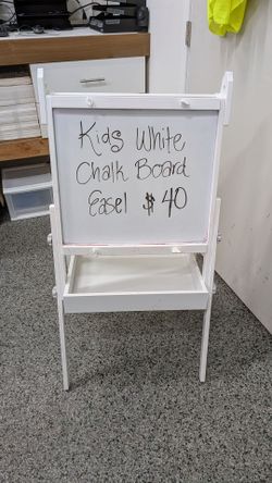 POTTERY BARN KIDS EASEL. WHITEBOARD CHALKBOARD. $40. CITY OF ORANGE
