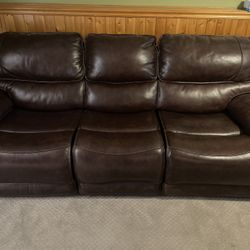 Recliner Leather Sofa