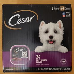 Cesar Wet Dog Food (Filet Mignon Flavor) 24 ct
