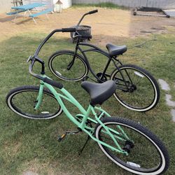 Beach Cruiser Bikes – 2 Available