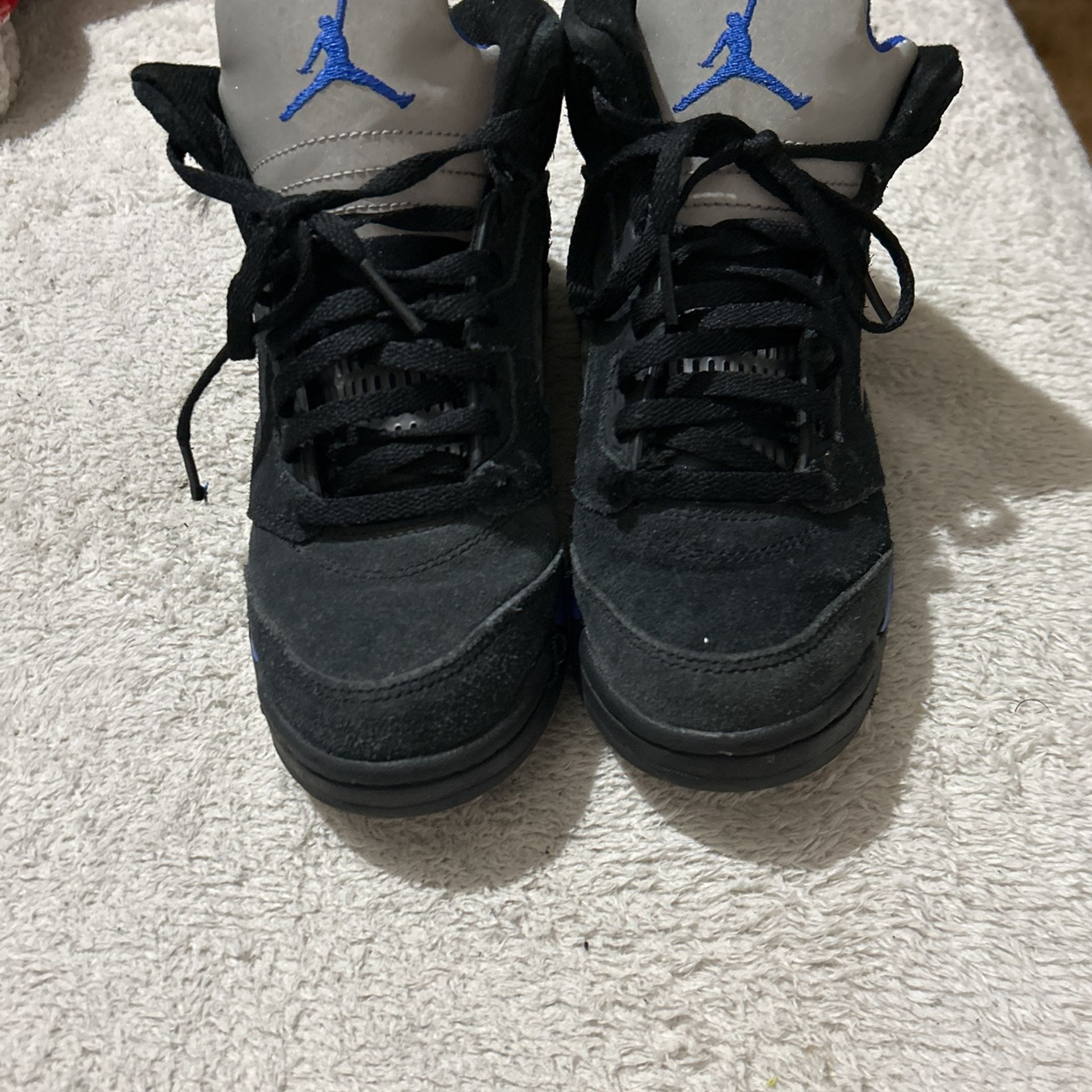 Jordan 5 Retro Mid Racer Blue And Black Size Is A 1.5y