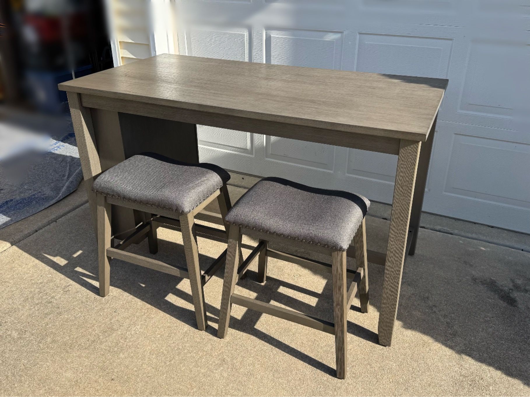 Wasdale Caitbrook 2 Person Counter Height Dining Set.
