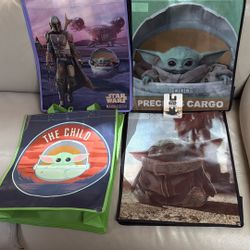 4 New Disney Grogu/ Baby Yoda Gift Bags all For $15