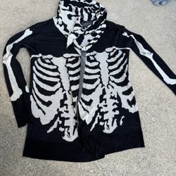 Women’s Skull Cardigan. Size Small