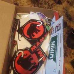 Box Of Outdoor Gear And Places Stickers