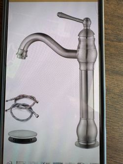 Bathroom sink faucet nickel color