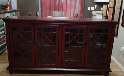 Cherry Wood Entertainment Center