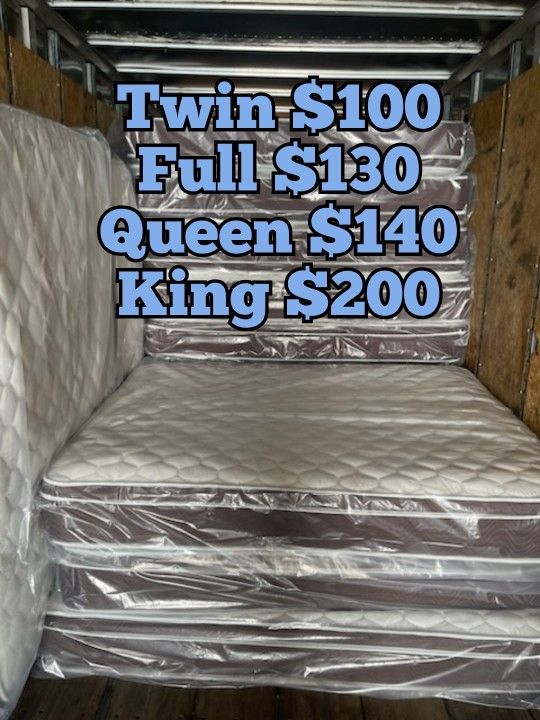 Mattress Pillow Top New