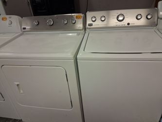 Maytag super capacity set with warranty virgils preowned appliances