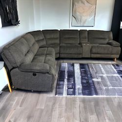 Gray Power Recliner Sectional Couch Sofa **All NYC DELIVERY**