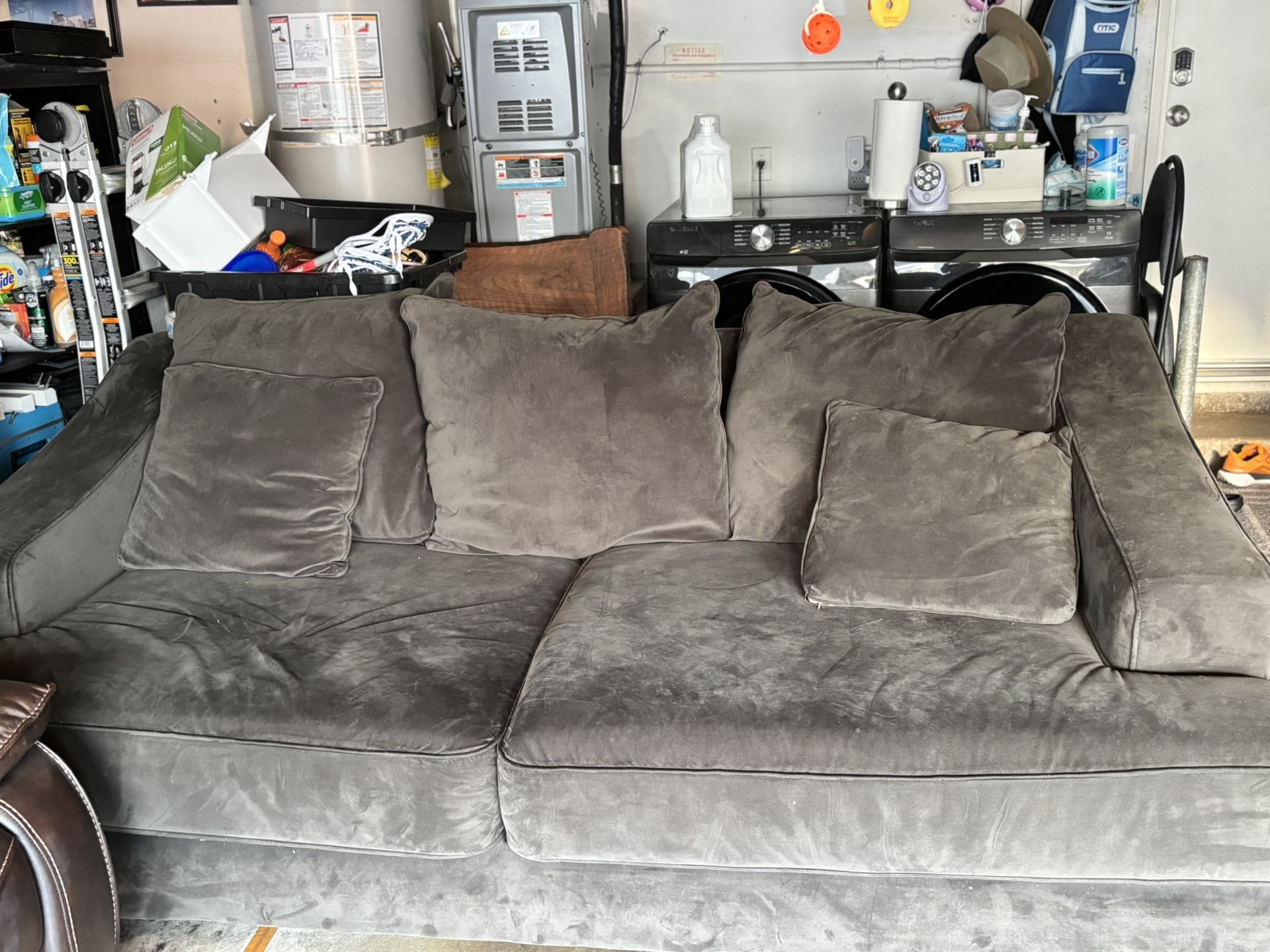 Gray Oversized Sofa