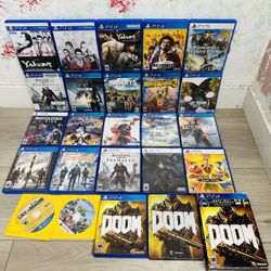 Playstation 5 Games And PlayStation 4 Games ( Used , Tested Working )  Read Description)