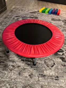 Small red trampoline