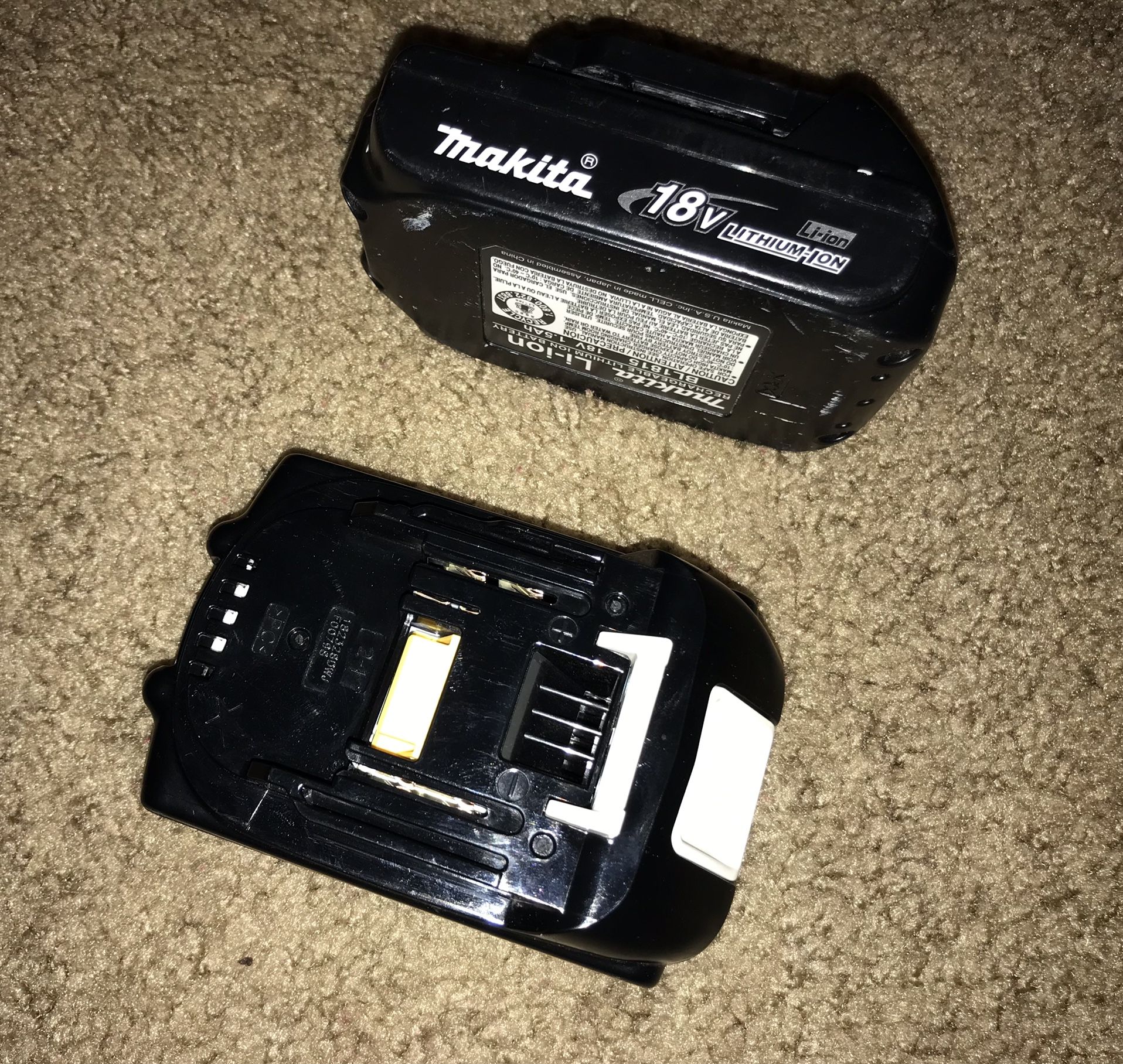 Makita 2 Batteries 1.5 Ah