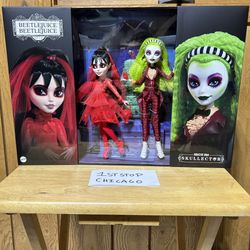 Monster High Skullector Betelgeuse Lydia Doll 2 Pack Beetlejuice 2 In Hand NEW