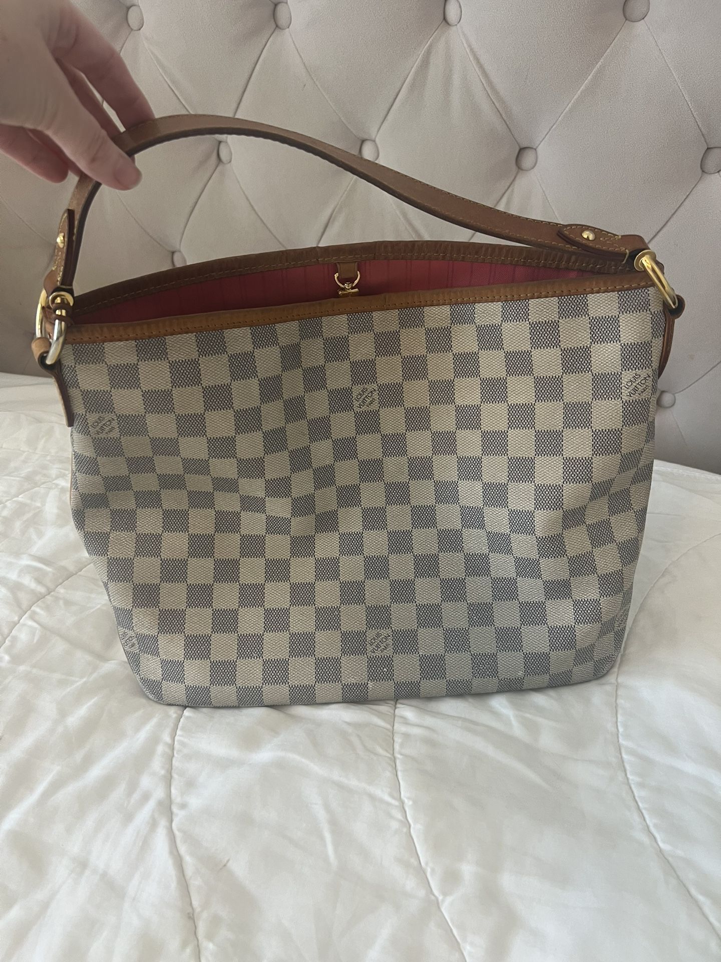 Authentic Louis Vuitton Galliera PM – Damier Azur Canvas Bag