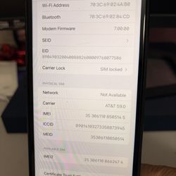 iPhone Xr Black 64g. Att Carrier 