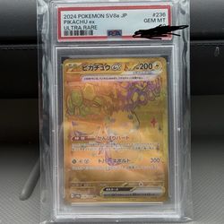 Pikachu ex ultra rare (JP) PSA 10 @80%