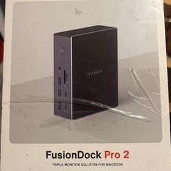 iVANKY FusionDock Pro 2 Docking Station - Triple Monitor Dock for MacBook