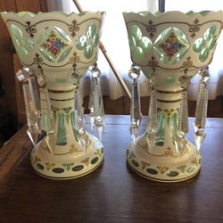 Antique Mantle Lusters