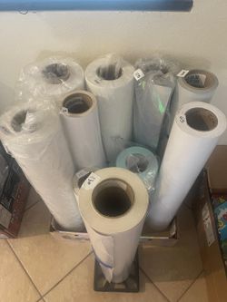 High-value bulk lot of 10 premium wide-format printing rolls