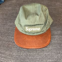 Supreme Herringbone Leather Camp Cap for Sale in Los Angeles, CA