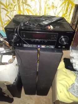 Pioneer Reciever VSX-824 And Speakers With 15" Sub