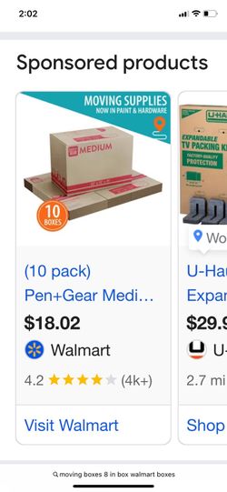 Moving boxes