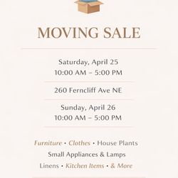 Moving Sale - 260 Ferncliff Ave NE Bainbridge Island WA