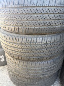 (4) 225/55R19 SET OF USED TIRES BRIDGETONE 80% LIFE !!!