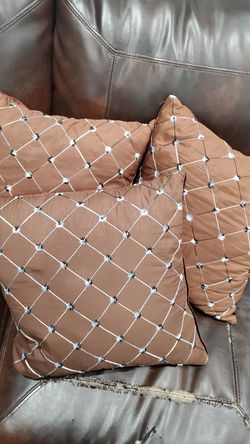 Brown Pillows for beds, couches, sofas