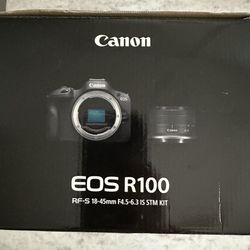 Canon EOS R100 RF-S18-45mm F4.5-6.3nIS STM Lens Kit