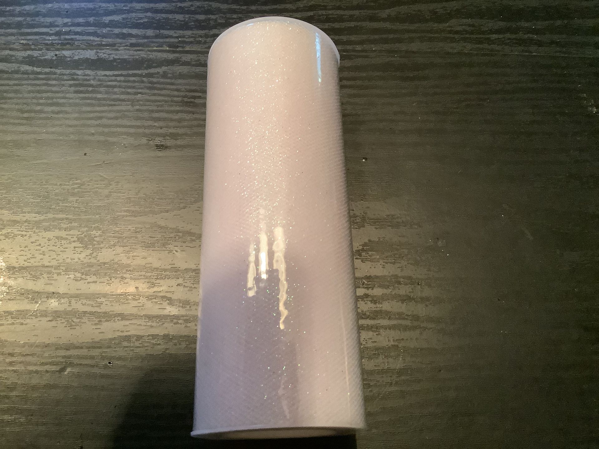 One Spool Of White Glitter Tulle New